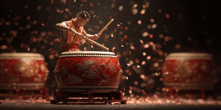 CNY Drum Show Booking Singapore 2025 – Lion Dance, Bian Lian & God of Fortune Packages by Wolf Events