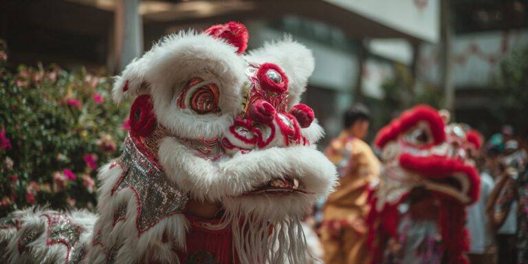 Company Logo on Lion Dance Head – Elevate Your Brand at Singapore Events
