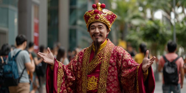 God of Fortune Mascot for Corporate D&D Events Singapore – Elevate Your Celebration with Tradition and Prosperity
