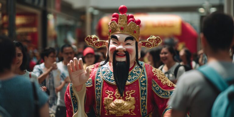 God of Fortune Mascot for School Events Singapore – Enhance Celebrations with Prosperity & Fun