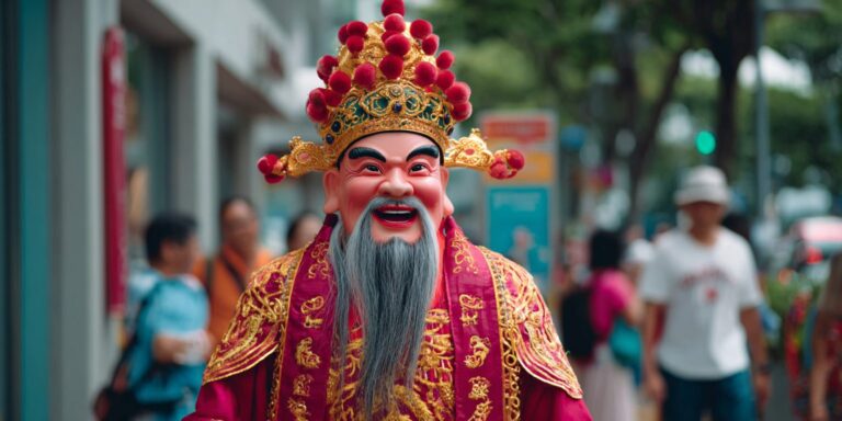 God of Fortune Mascot for Trade Shows and Exhibitions Singapore – Elevate Your Event with Cultural Entertainment