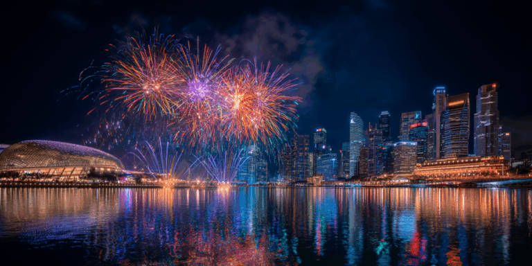 LED Drum and Firework Show Singapore – Modern Event Entertainment with Lion Dance & Mascot Services