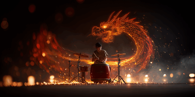 LED Drums and Dragon Dance Performance Singapore – Modern Spectacle for Festive Events