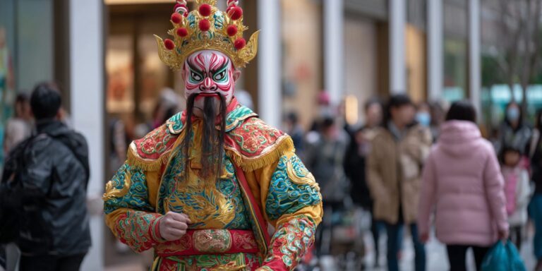 Mask Changing and God of Fortune Mascot Performance in Singapore – Elevate Your Event with Cultural Entertainment