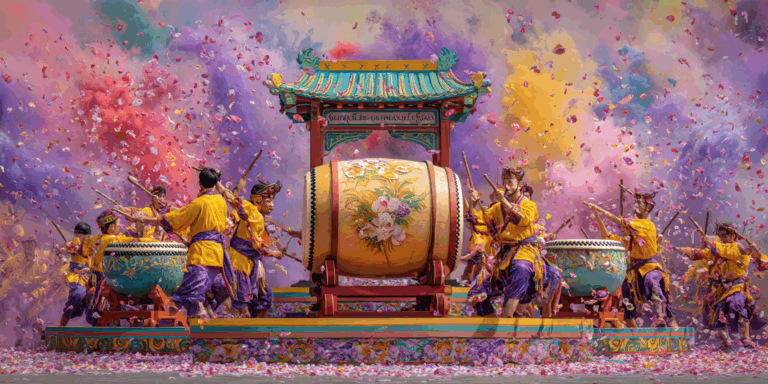 Mooncake Festival Drum Show Singapore 2025 – Lion Dance, Bian Lian & God of Fortune Performances