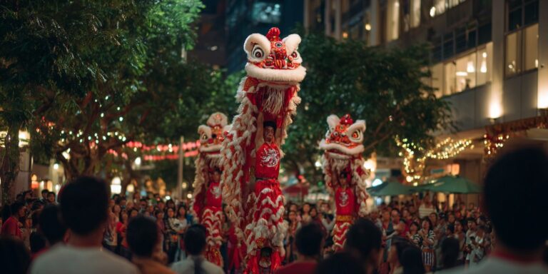 Pole Jumping Lion Dance Show Singapore – Thrilling High Pole Performances & Event Booking