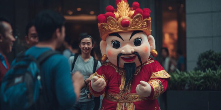 Private Party God of Fortune Mascot Singapore – Elevate Your Event with Prosperity & Tradition