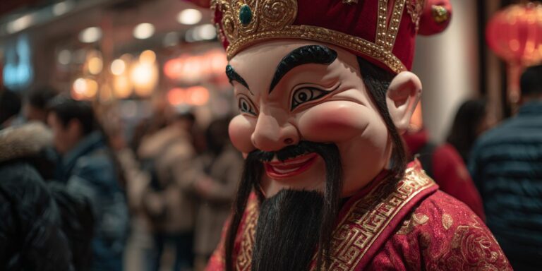 Roving God of Fortune at Mall Chinese New Year – Lion Dance & Mascot Performances in Singapore