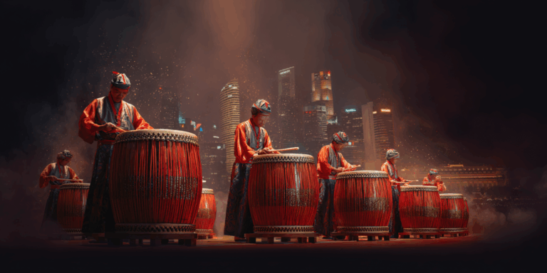 SG National Day Drums Show Booking – Celebrate with Lion Dance, Bian Lian & Mascot Performances | Wolf Events