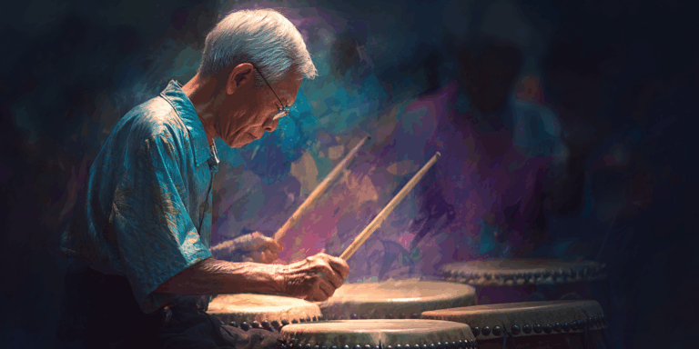 Senior Citizen Drumming Class Singapore – Wellness, Community & Culture