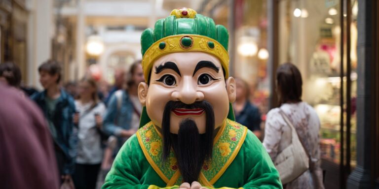 Trade Fair Booth Attraction – God of Fortune Mascot & Cultural Performances in Singapore