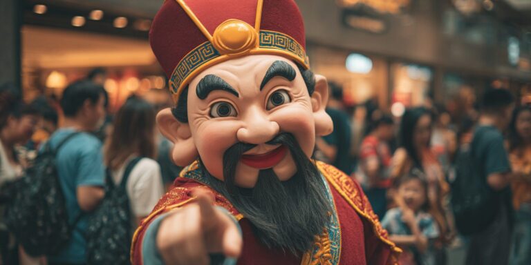 Virtual God of Fortune Mascot Experience Singapore – Elevate Your Event with Wolf Events