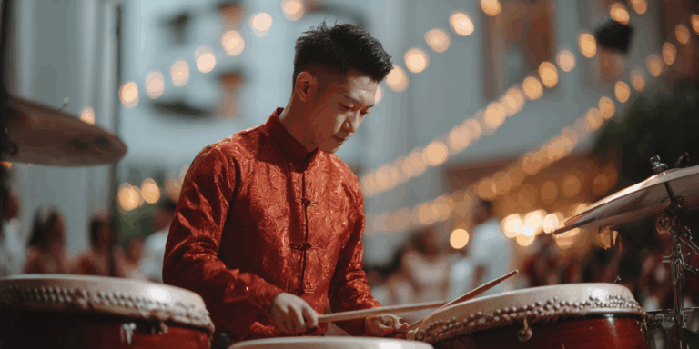 Wedding Drum Performance Singapore – Energise Your Celebration with Lion Dance, Mask Changing & More
